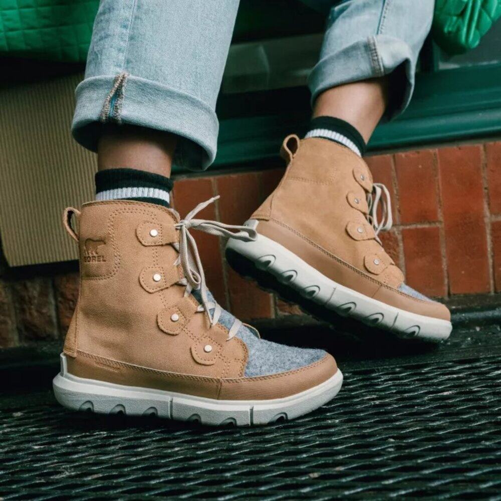 SOREL Explorer II Next Joan Boot Waterproof Tawny Buff Moonstone